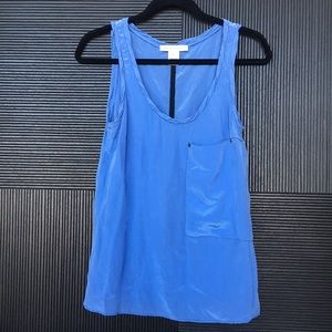 Charlotte Ronson Periwinkle Blue Silk Top